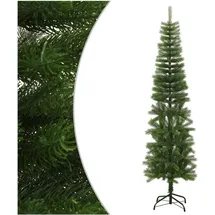 vidaXL Künstlicher Weihnachtsbaum Schlank grün 210 cm