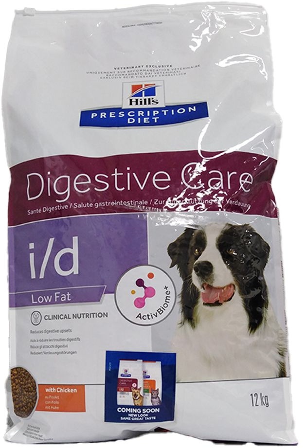 HILL'S Prescription Diet Digestive care I/D nourriture pour chiens faible en graisses 12 kg Aliment
