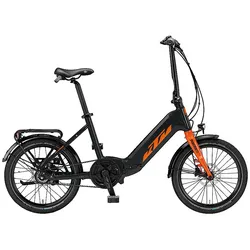 KTM Macina Fold, Unisex - 500WH, Freilauf, black (orange), 20