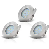 B.K.Licht Einbaustrahler 3er Pack (20-02-03-S)