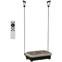 Homcom Vibrationsplatte schwarz/braun