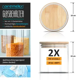 Arendo Vorratsglas 0,785 l 6 St.