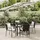 vidaXL Polyrattan Garten-Essgruppe 5-tlg. schwarz inkl. Kissen 3184976