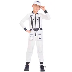 Weißer Astronauten Overall für Kinder - Kinder-4-6-Jahre