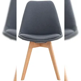 CLP 4er Set Linares Stoff I Samt I Cord I Lederoptik I Lehnstuhl Mit Holzgestell