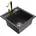 Vito 1-Becken-Granit-Spüle 6503-76-670300-50 Schwarz Gesprenkelt