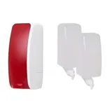 Blanc HYGIENIC Schaumseifenspender manuell, Cosmos versch. Farben+2x 1-Liter Schaumseife mild - PRODUKTSET : Farbe - Rot / Weiß