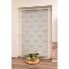 K-HOME Klemmfix Doppelrollo Welle 50 x 150 cm grau