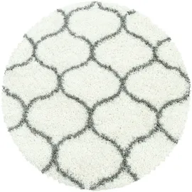 KADIMA DESIGN Teppich Waschbar Shaggy Nordisch Kuschelig Strapazierfähig Schlafzimmer Esszimmer Rund Creme 160x160 cm OEKO-TEX – RONDA von Kadima Design