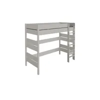 Paidi Hochbett Tiago 136,3 x 210,4 cm Buche massiv grau
