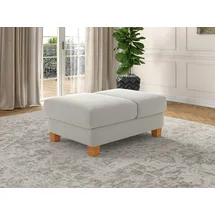 sit&more Polsterhocker »Dundee« mit Klappfunktion, Federkern und hochwertigen Massivholzfüßen