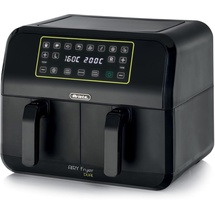 Ariete 4623 Airy Fryer Dual - Heißluftfritteuse mit Doppelkorb, und digitaler Anzeige