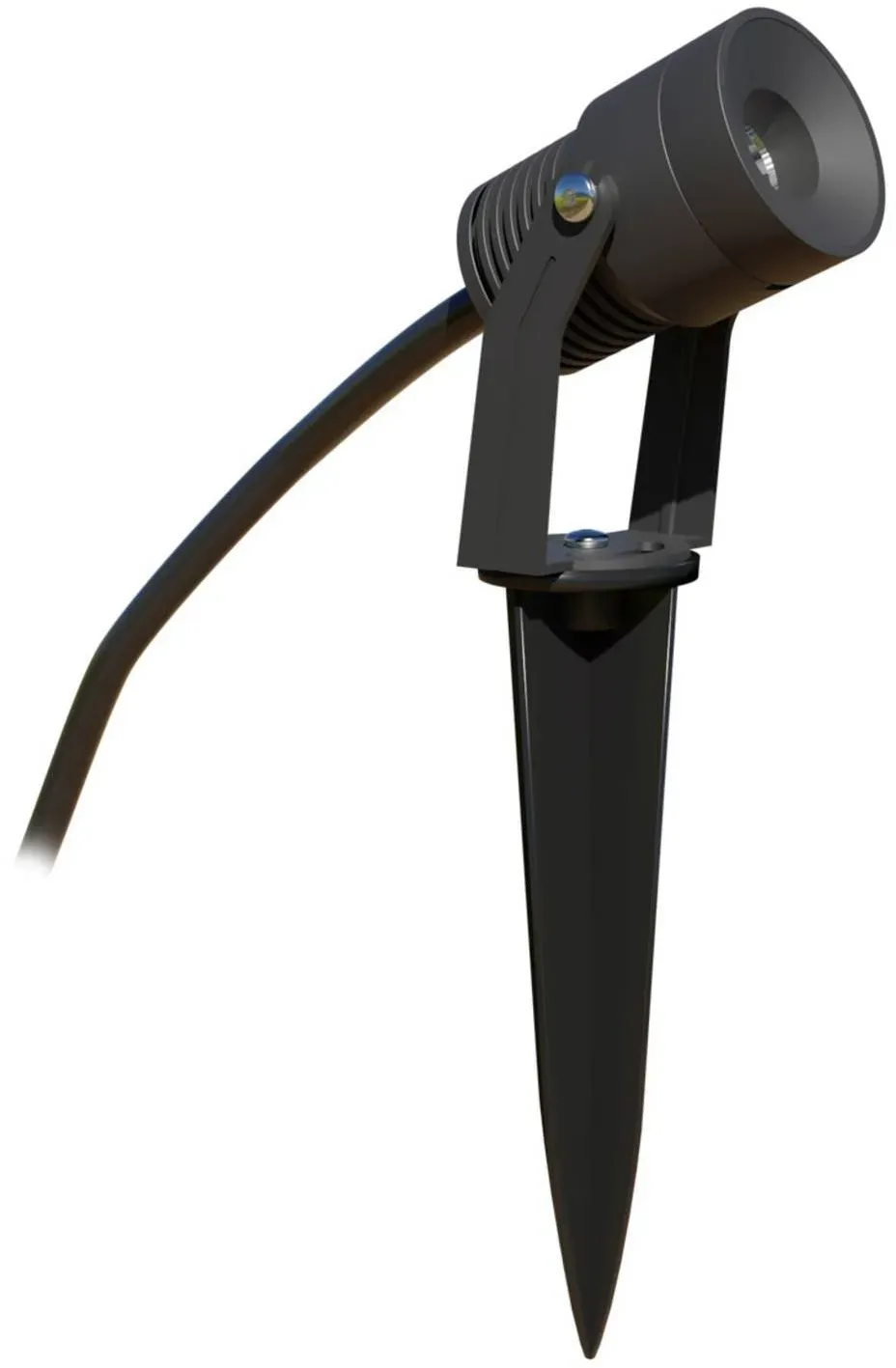 EVN Merlo LED-Gartenspot mit Erdspieß, 3.000K, 5W, schwarz, Aluminium, Modern - 9.2 cm - 5 cm - 5 cm