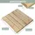 deluke Holzfliese Kiefernholz Braun 47,5 x 47,5 cm 5 St.
