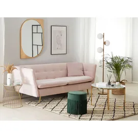 Beliani Beliani, Sofa Samtstoff Rosa FREDERICA