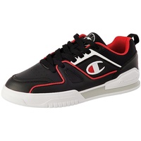 Champion Herren 3 Point Low Sneakers, Nero Bianco Rosso Kk002, 42 EU