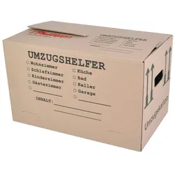 Umzugskarton 25 Stück bedruckt 59x34x35cm Traglast bis 30kg Aufbewahrung Kiste