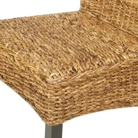 VidaXL Esszimmerstühle 2 Stk. Abaca und Mango Massivholz