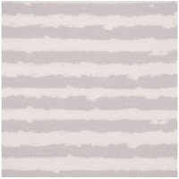 SCHÖNER LEBEN. Stoff Baumwolljersey Jerseystoff Streifen hellgrau weiß 1,50m Breite, allergikergeeignet grau