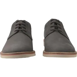 CLARKS Atticus Lt Lace Oxford, Dunkelgraues Nubuk, 43 EU