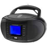 Grundig GRB 3500 Schwarz Radiorekorder mit CD-Spieler - Schwarz