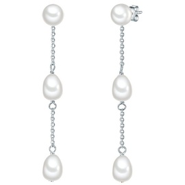 Valero Pearls Perlen-Ohrhänger Sterling Silber Süßwasser-Zuchtperle in Roségold Ohrringe Damen