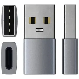 Satechi USB-A auf USB-C Adapter Grau