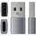 Satechi USB-A auf USB-C Adapter Grau
