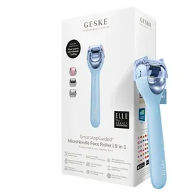 geske german beauty tech Micro-Needling SmartAppGuidedTM MicroNeedle Face Roller 9 in 1, Packung (Gerät & USB-Ladekabel), 2-tlg., Gerät inkl. kostenloser APP (SmartAppGuided Device), Mit der GESKE App erhältst Du deine personalisierte Hautpflegeroutine.