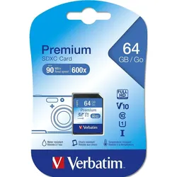 SD Speicherkarte PREMIUM SDXC C10/U1 64 GB bunt No Size