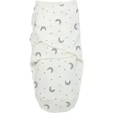 Meyco Baby Pucksack - 0-3 Monate - Pucktuch Swaddle für Neugeborene - 100% Baumwolle - Oeko Tex Zertifiziert - weicher Schlafkomfort - atmungsaktiv & feuchtigkeitsabsorbierend - Moon Indigo