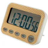 Intirilife Digitaler Timer Holzoptik 9 x 3 x 7 cm Kurzzeitmesser