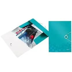 Eckspannermappe Wow, A4, eisblaumetallic, 3-D-Struktur, PP, 45990051