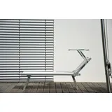 JAN KURTZ Rimini Classic Sonnenliege 182 x 73 x 49 cm Weiß