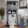 Vicco Toilettenschrank Bianco Grau 69 x 171 cm MDF