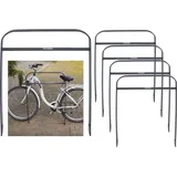 Baumarktplus Fahrradständer 5 x Fahrradanlehnbügel 115 x 76 cm Flachstahl 13 mm Anthrazit