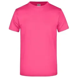 Komfort T-Shirt Rundhals JN002, pink, Größe S - pink - S