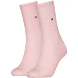 stichd b.v. TOMMY HILFIGER Damen Socken Small Stripe 2er Pack - rosa - 39|40|41|42
