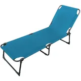 Lex 3-Bein Gartenliege Sonnenliege Strandliege Gartenmöbel Liegestuhl Klappbar 188cm Blau