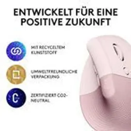 Logitech Lift Vertical Ergonomic rosa