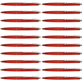 Schneider K20 Icy Colours rot, Mittel, dokumentenecht) 20er Pack, rot