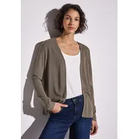 STREET ONE Damen A322908 Strick-Look Jacke, Stone Brown, 38