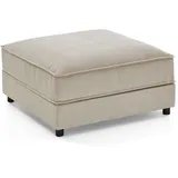 Atlantic Home Collection Hocker Valan Cord 85 x 41 x 85 cm Beige