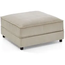 Atlantic Home Collection Hocker Valan Cord 85 x 41 x 85 cm Beige