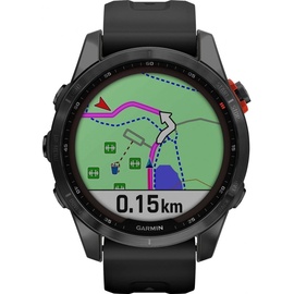 Garmin Fenix 7S Solar schiefergrau mit schwarzem Armband