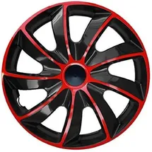 NRM Radzierblende Quad schwarz/rot 17 Zoll 4er Set