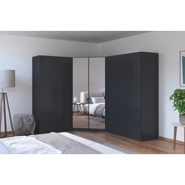 Rauch Schrank-Set Kleiderschrank Schrank Garderobe Wäscheschrank COSTA Größe 208x253 cm, (Set, 3-St., in 3 Ausstattungen BASIC/CLASSIC/PREMIUM), viel Platz, grifflose Front und Push-to-Open Funktion MADE IN GERMANY grau
