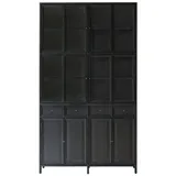 Tikamoon Buffet Geschirrschrank aus Mahagoni 120 cm hoch schwarz