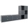 Viasit Sideboard System4, 83904 anthrazit 227,9 x 40,4 x 118,2 cm