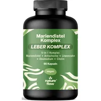 nature flow Leberkomplex Mariendistel Artischocke Löwenzahn Kapseln 90 St.